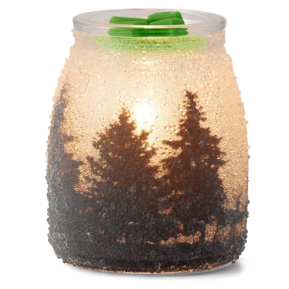 Frosted Night Rustic Forest Wax Warmer - Picture 2 of 2